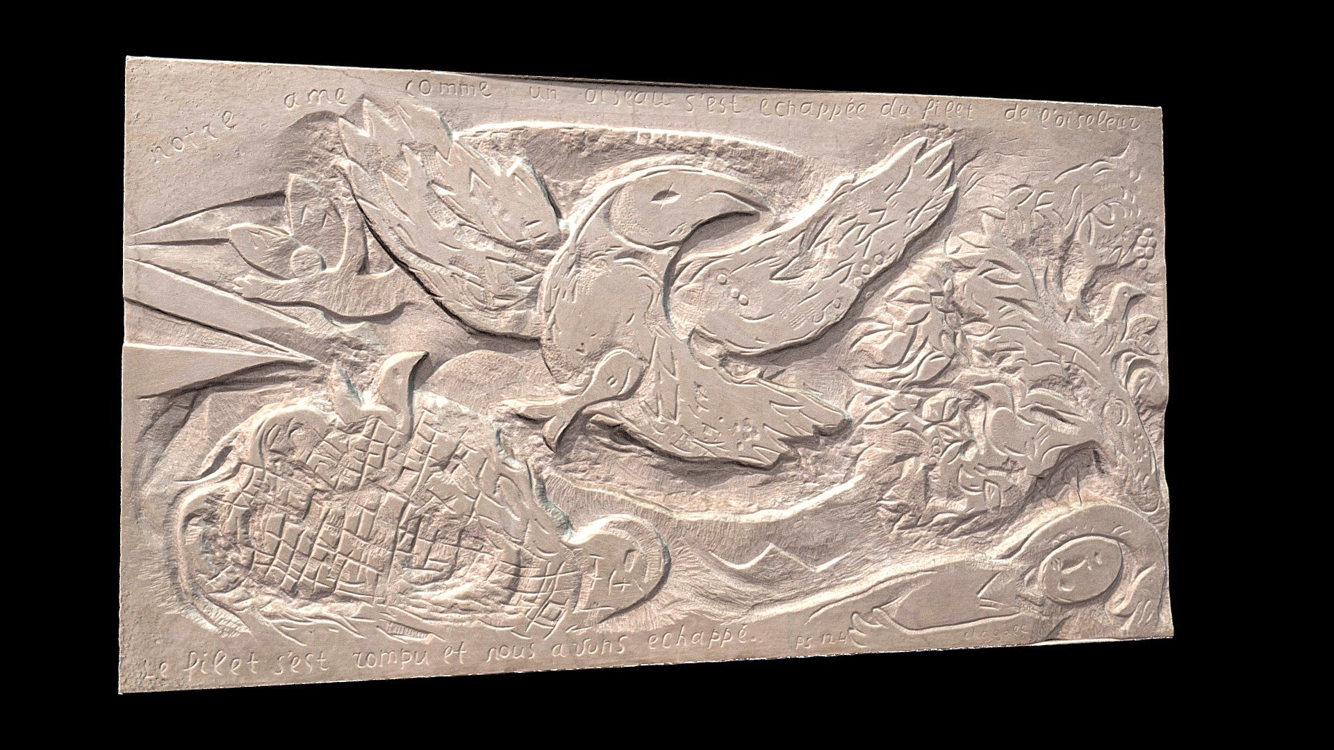 L'Oiseau or Psaume 124 (Marc Chagall)