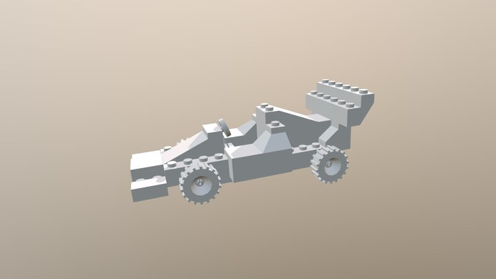 Overview - Lego Car Toy 3D Model