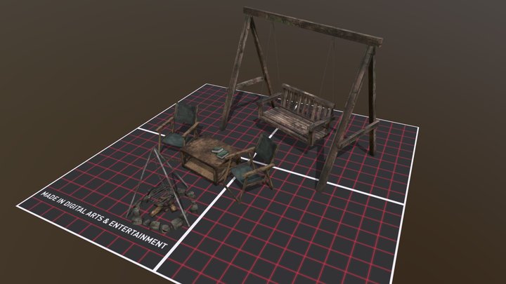 DAE 5 Finished props - eco house 3D Model