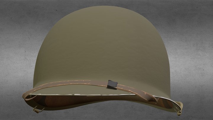 M1 Helmet NCO Ranger 3D Model