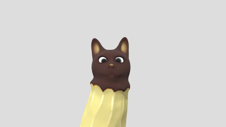 Extra long cat 3D Model