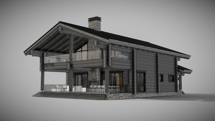 Типовой дом 4 3D Model