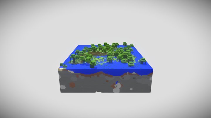 Minecraft World 3D Model
