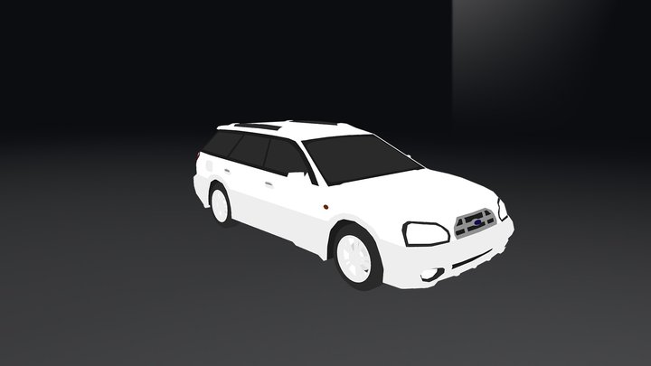 Subaru Legacy Lancaster (white) 3D Model