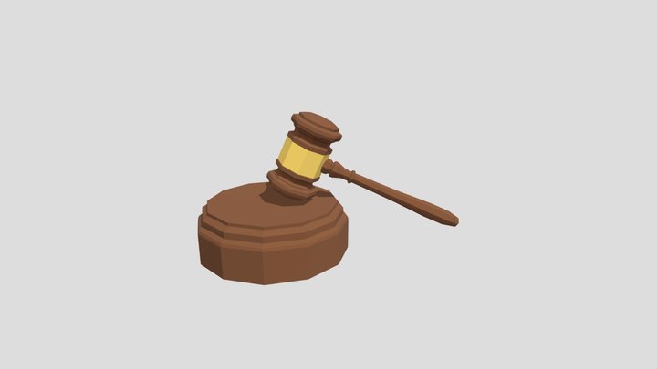 Gavel by Google Poly – Modelo 3D gratuito STL
