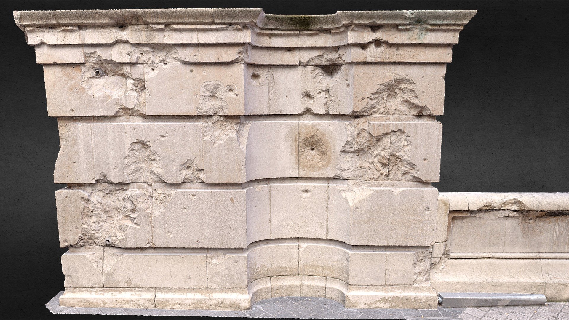 V & A - Aston Webb Façade WW2 Damage (finished)