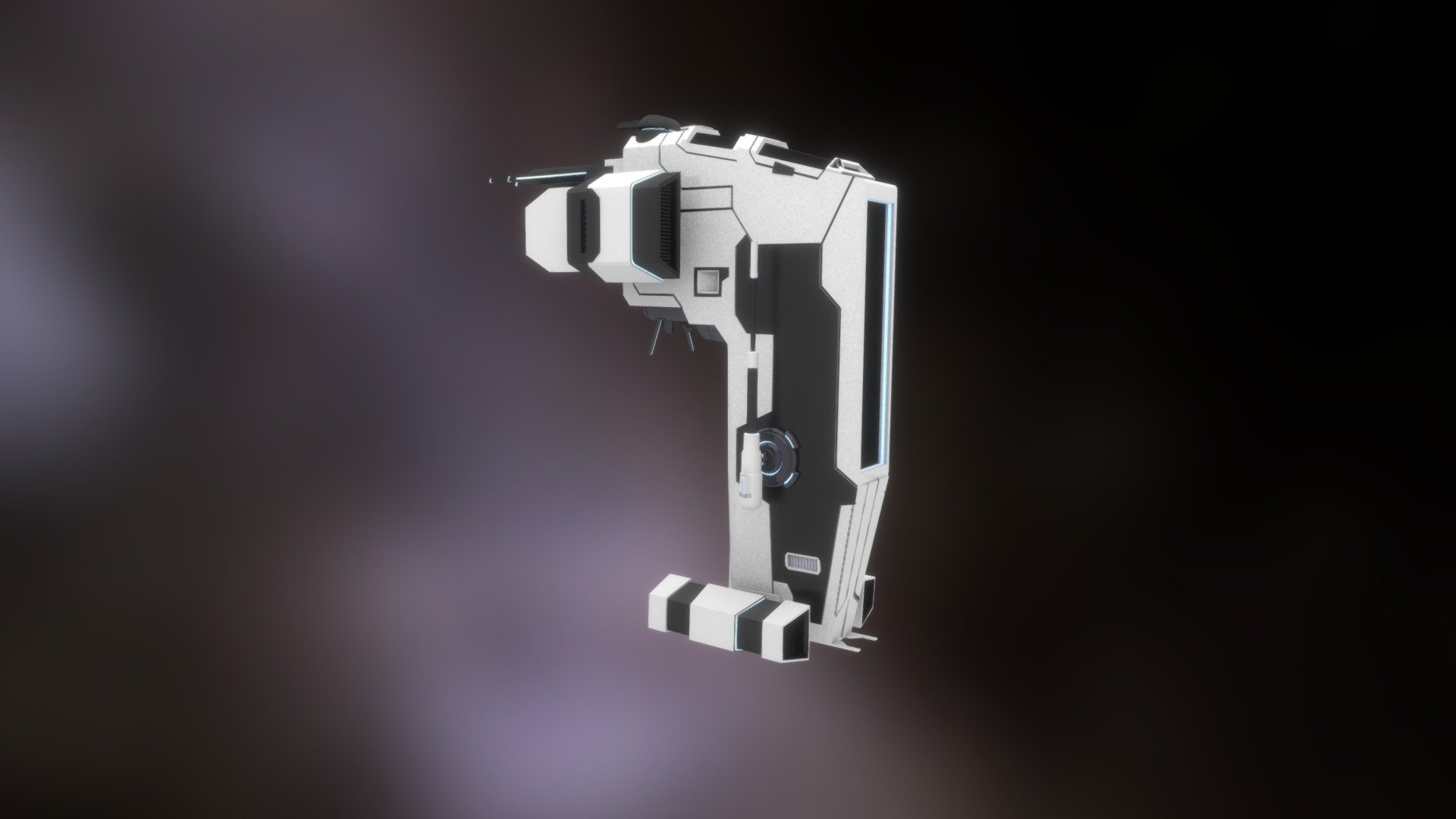 3D Sci-Fi Spaceship