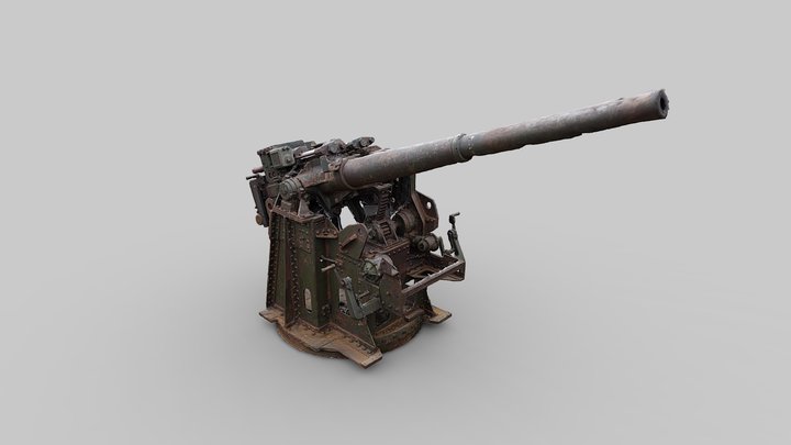 Four Inch QF Twin Gun – Kostenloses 3D-Modell STL