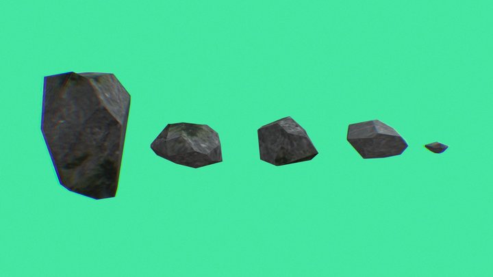Rocks - PSX Low Poly 3D Model