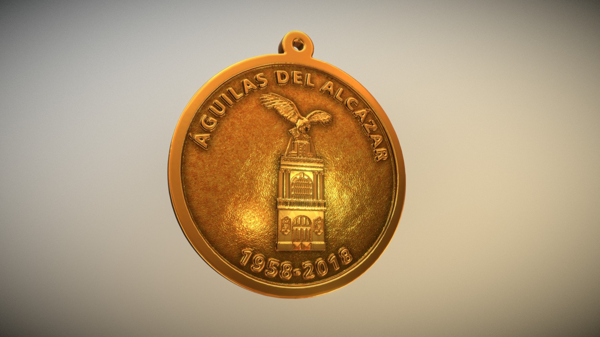 Medalla Aguilas de Alcazar — Sketchfab embed 3D viewer