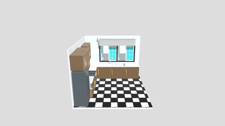 Low Poly Kitchen