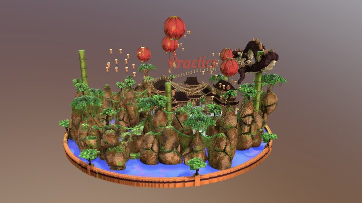Practice Lobby ~ Oriental Theme 3D Model