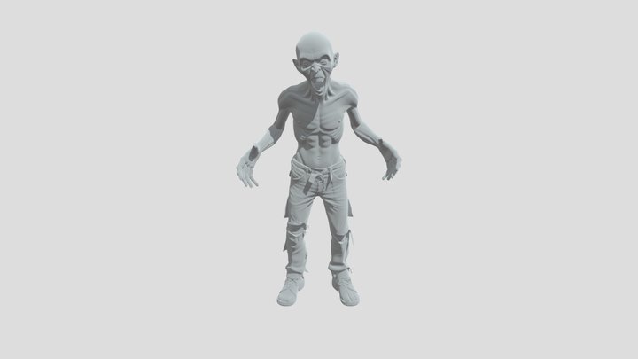 zombie qui fait tres peur 3D Model