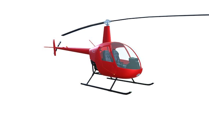 Helikopter ROBINSON R22 3D Model