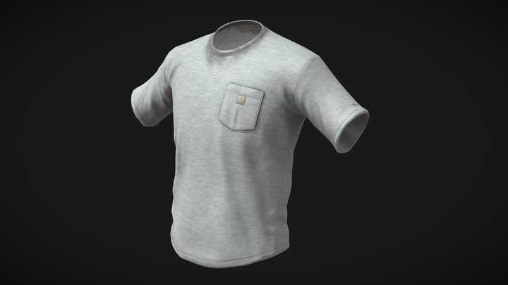 Sweaty Carhartt Relaxed Fit T-Shirt 3D Model