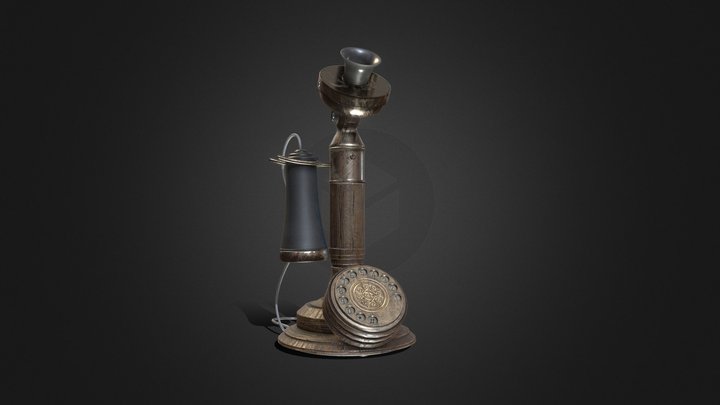 Telephone_low 3D Model