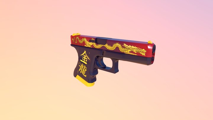 Golden Dragon 3D Model