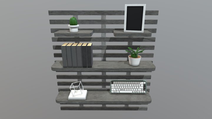 Modern wall Shelves 3D Model