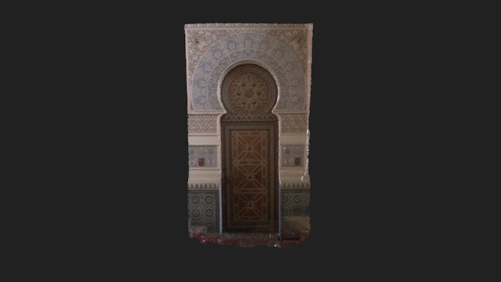 Puerta en Capilla Mayor, Colegio Máximo Jesuita 3D Model