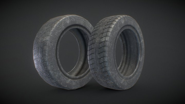 Tire - Game and Movie prop 3D Model