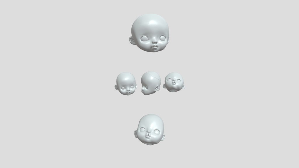 BJD doll head (unpainted)