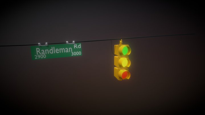 Traffic Light 3D Model