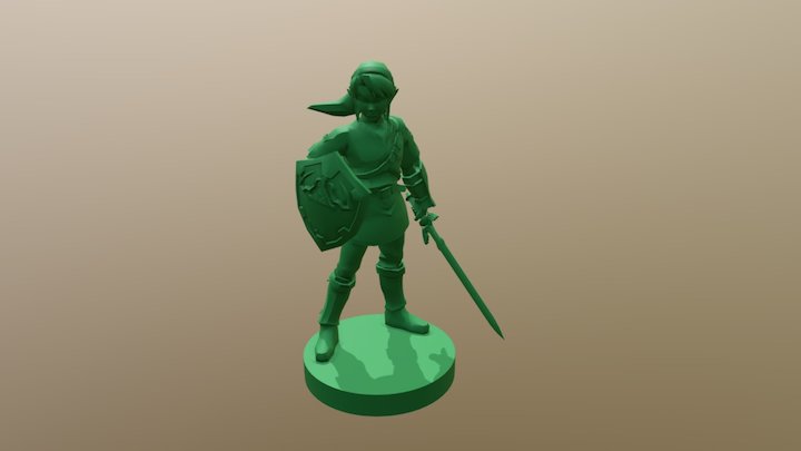 Link (Zombicide Piece Survivor) 3D Model
