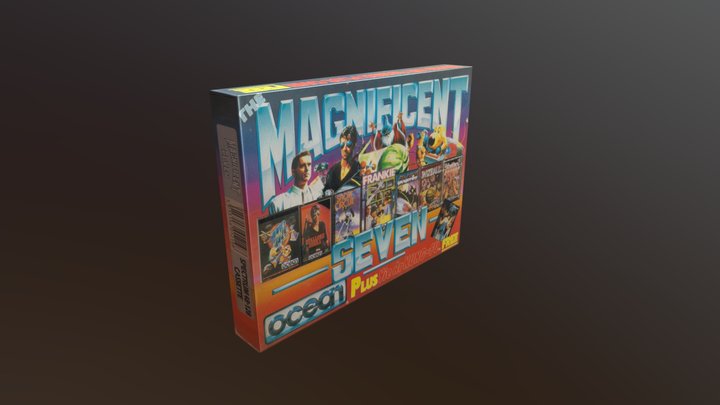 Magnificent 7 Retro Games Compilation 3D Model