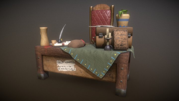 Merchant's Table – Gratis 3D-model STL