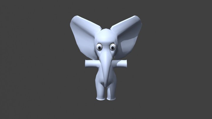 Penelope the Elephant 3D Model