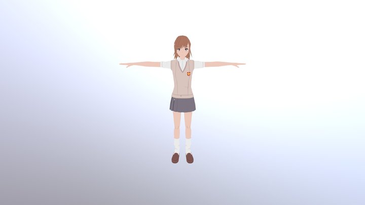 御坂美琴　作成中 3D Model