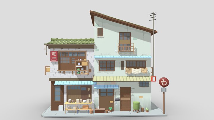 Japanese house 3D Model