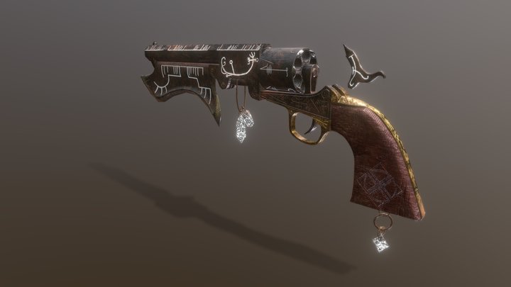 Rune Gun 3D Model
