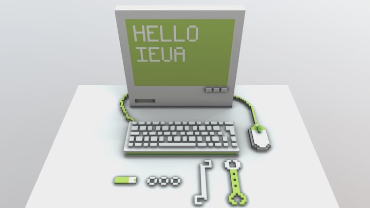 Hello Computer 3D Model
