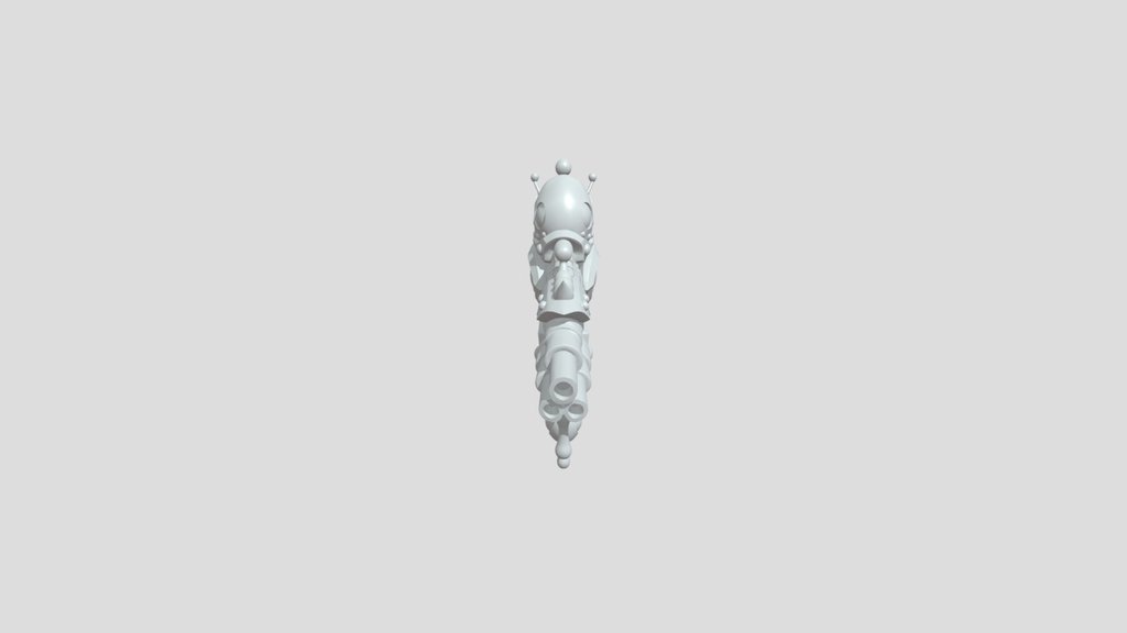 cartoonish alien slime raygun