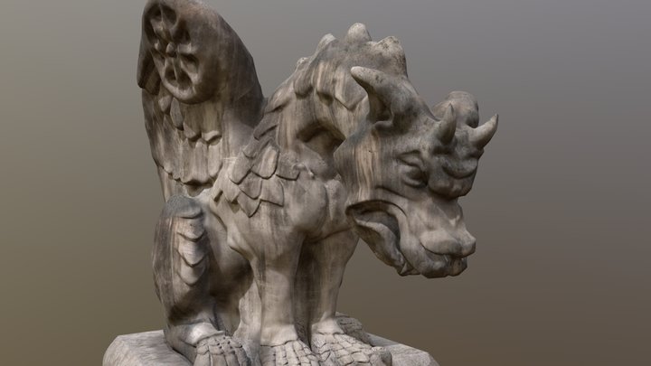 Gargoyle Statue 3D Model