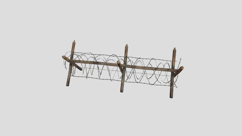 barrier___wooden__barbed__wire_protection_13_mb