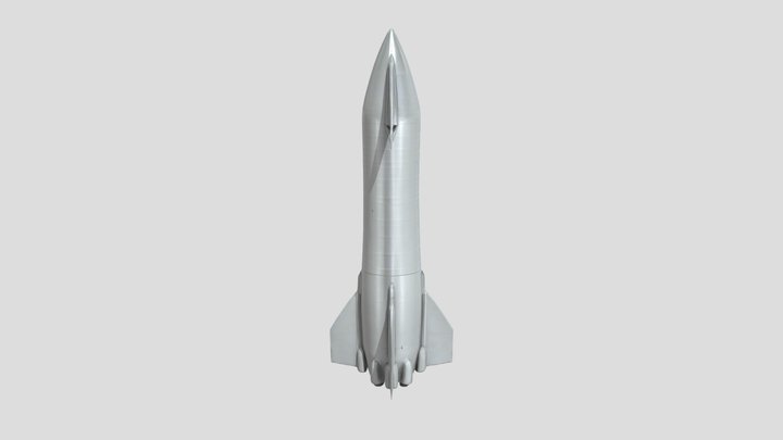 Spacex Starship Spacecraft 3D Model