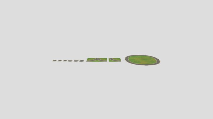 Modular Road Pack 3D Model