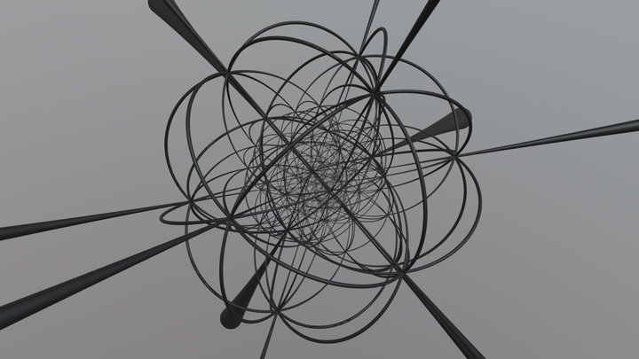H4 Order-5 Rotation Axes 3D Model