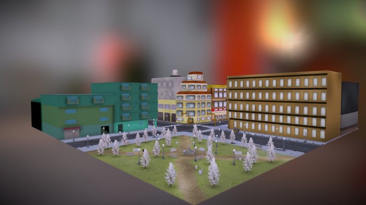 Mini-Barrio Porteño 3D Model