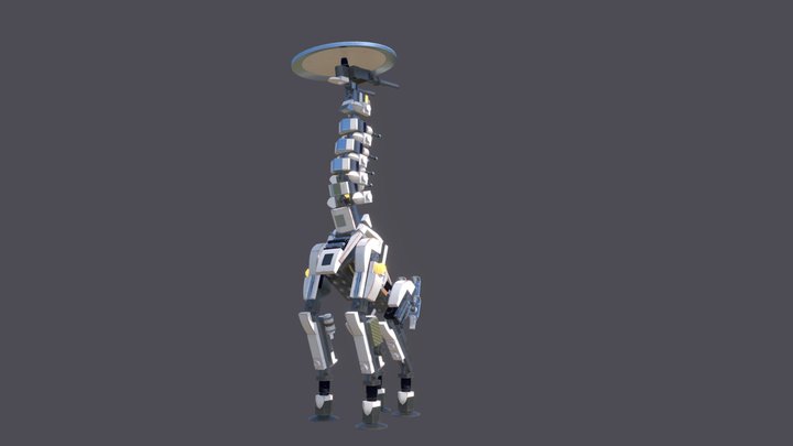 Tallneck Horizon Zer Dawn Lego edition 3D Model