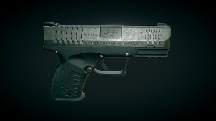 Springfield XDM-9 3D Model