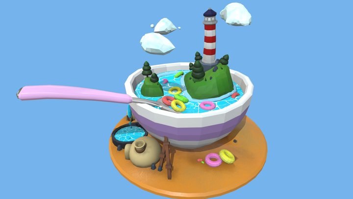 Cereal island 3D Model