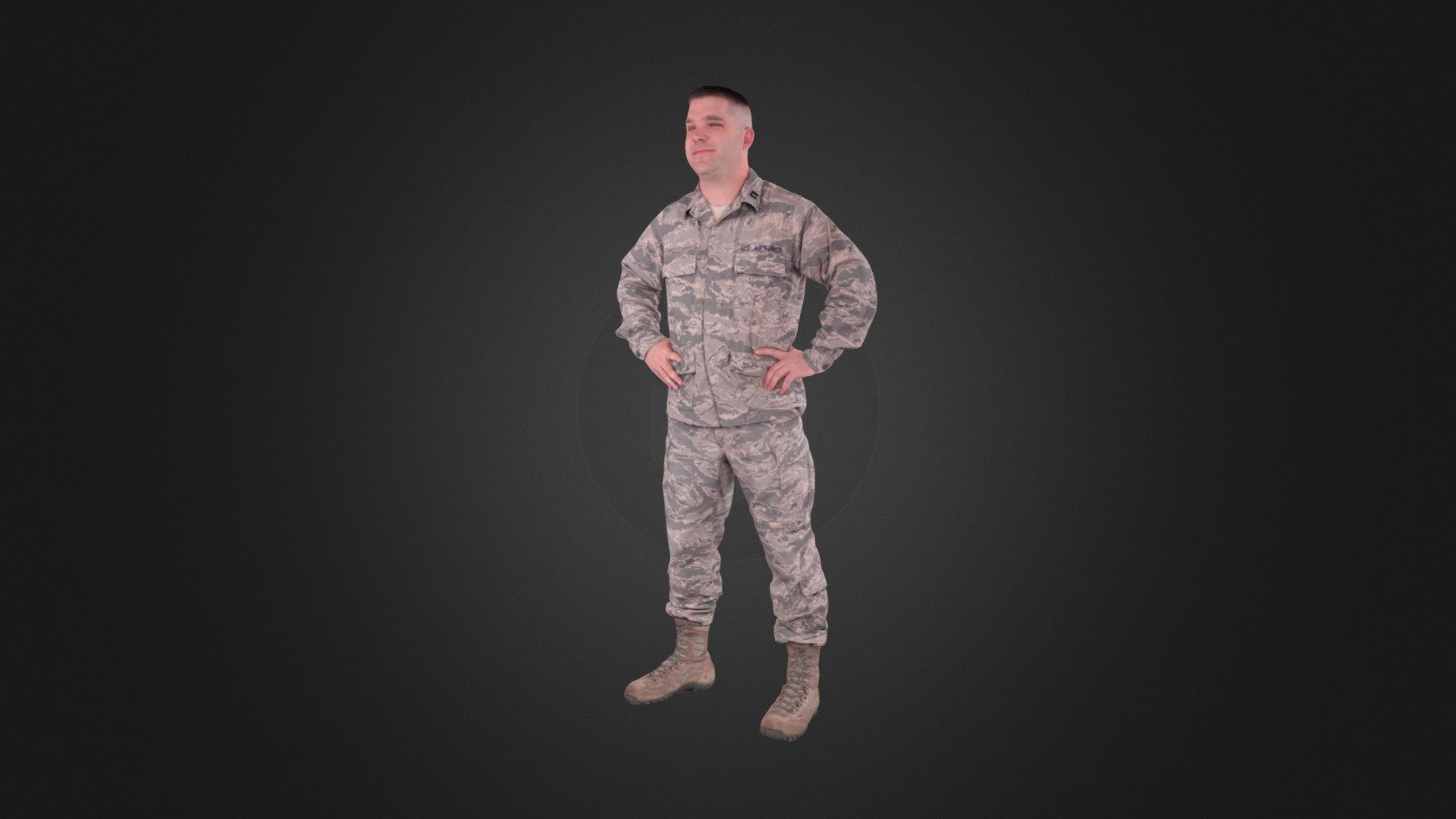 US Air Force Captain - 3D model by G MEDIA (@GMEDIA3D) [4aa7abf ...