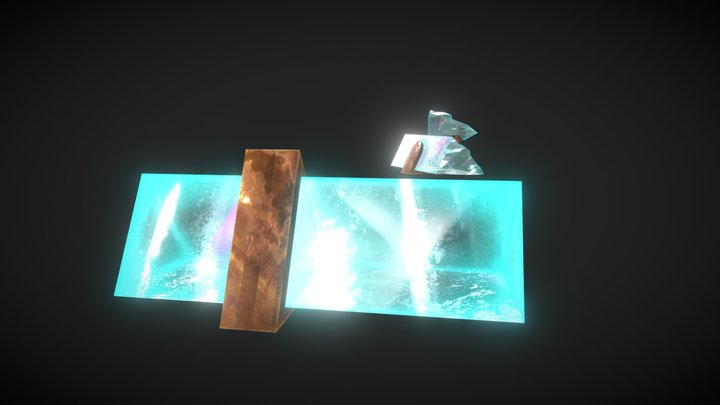 Crystal EcoBooks 3D Model