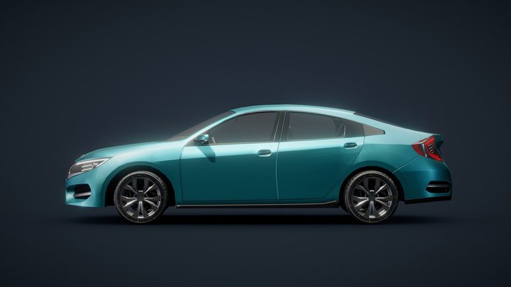 HONDA CIVIC 2017 3D Model