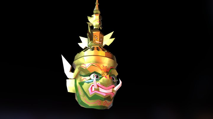 Lowpoly Totsagun (Ravana) By.Po0m 3D Model
