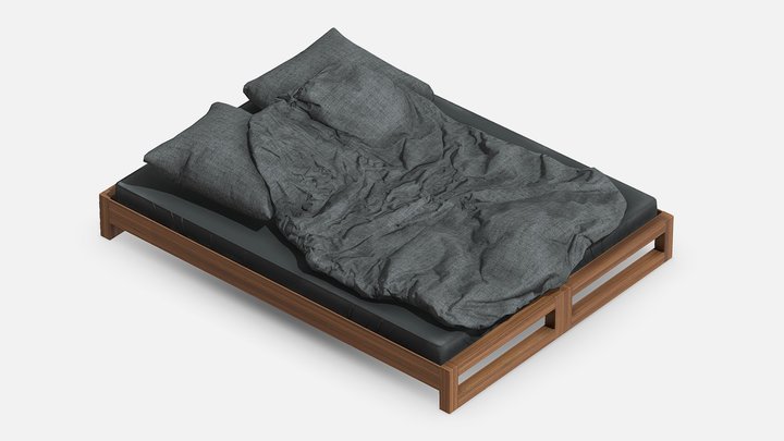 Enlight Furniture - Bed 3D Model