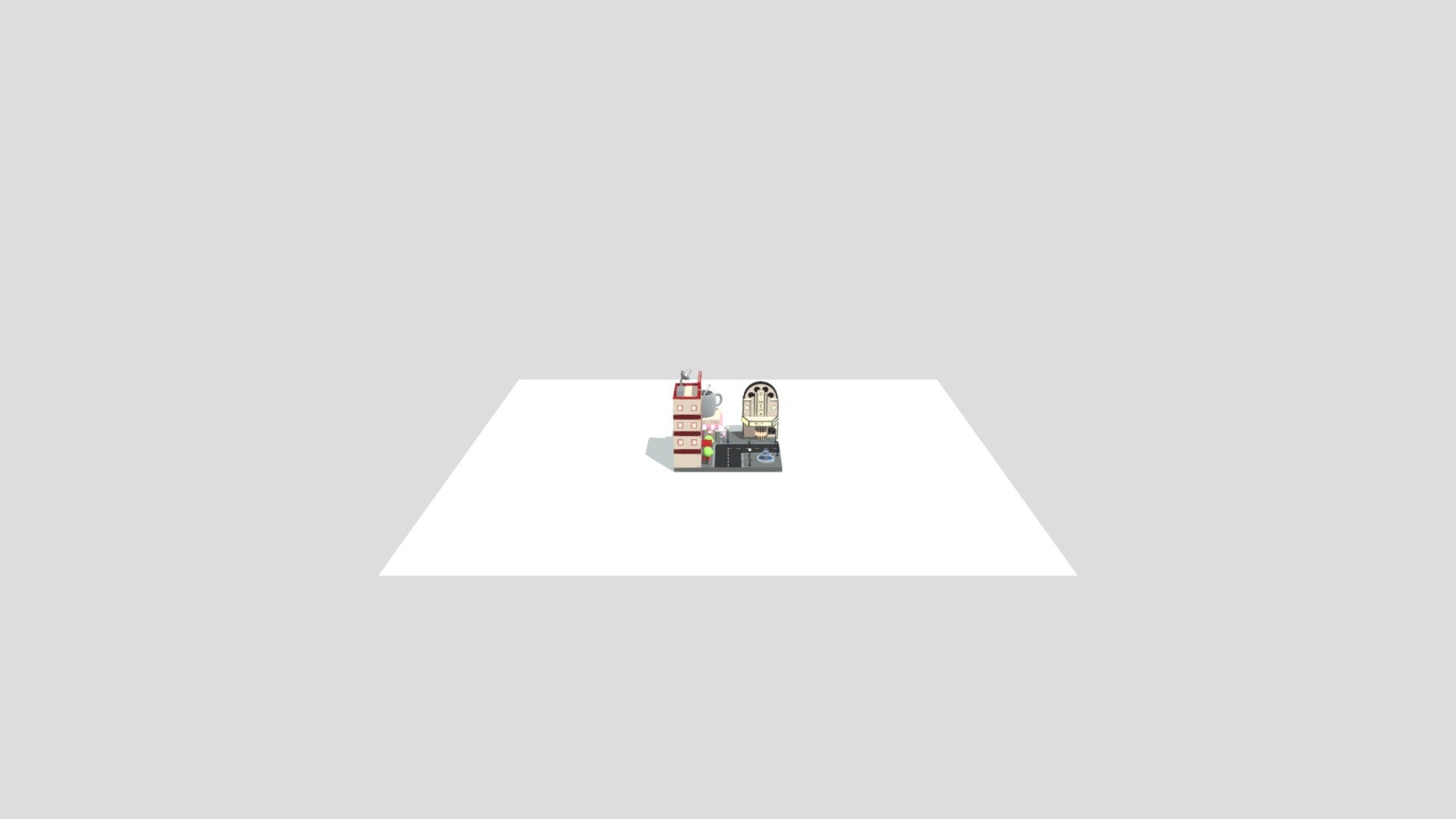 Low poly Isometric City